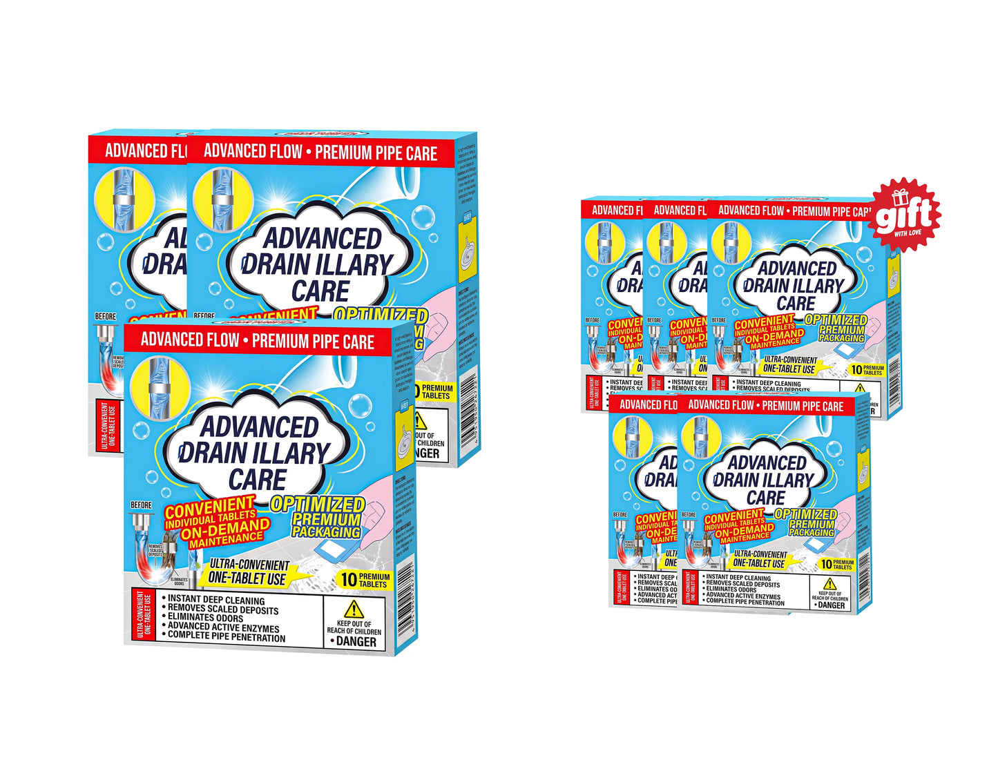 Powerful Cleaning Effervescent Tablets for Pipe