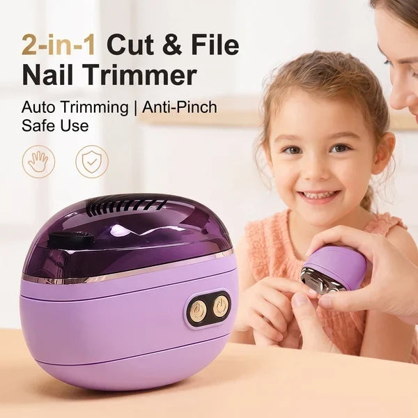 ✂️  50% OFF! 💅 2-in-1 Smart Electric Nail Clipper & Polisher 🌟