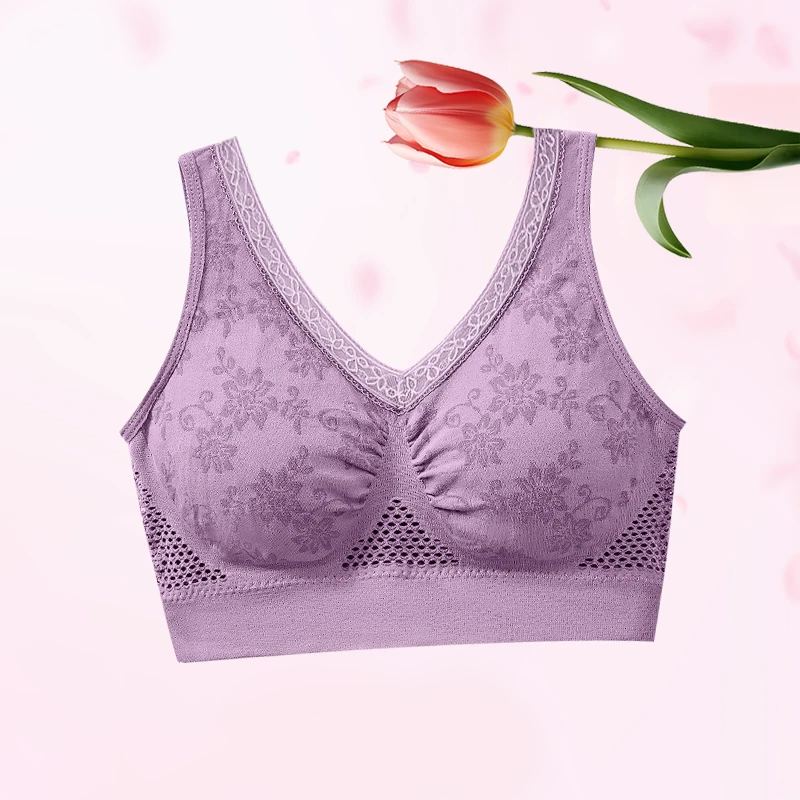 Pure Cotton Buttonless Comfy Lifting Bra
