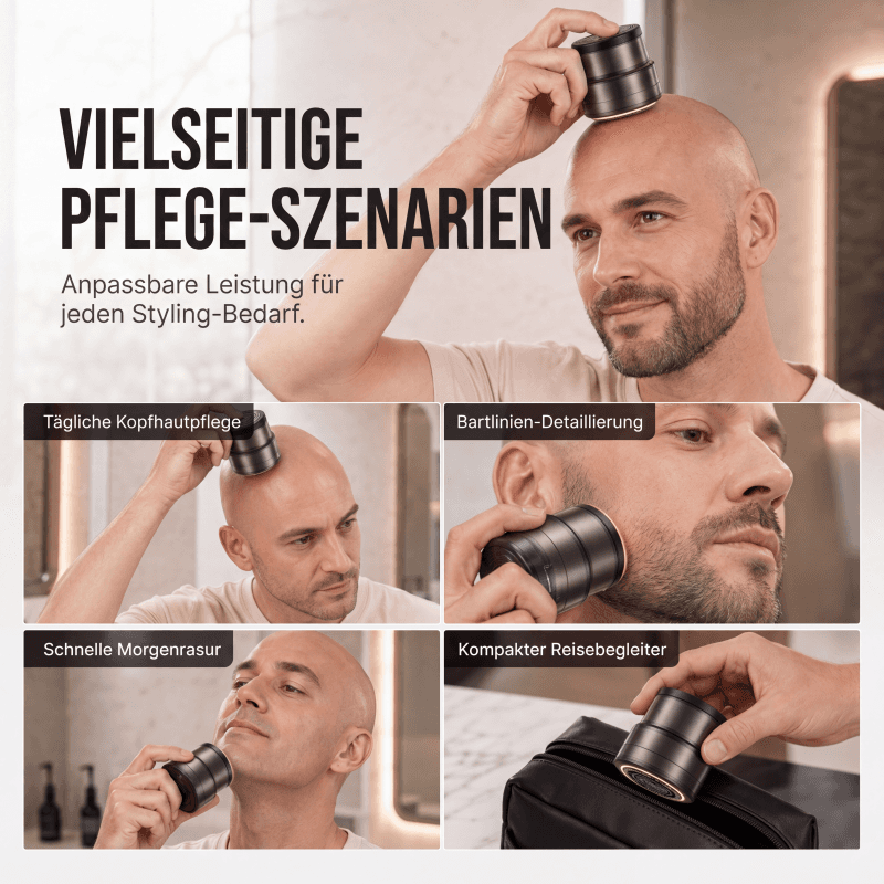 📢📢50% OFF !! ⏰2-in-1 Smart Electric Bald Head Shaver and Beard Trimmer with Digital Display