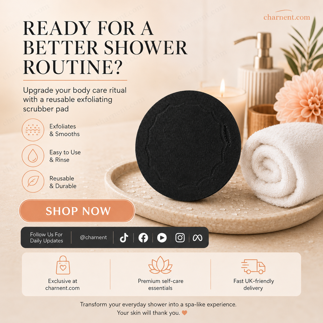 🥳2026 HOT SALE🥳💞50K+ SOLD!🌸🧖‍♀️ 50% OFF! Scrub Bath Pads – Gently exfoliate, unclog pores, reveal brighter skin. Durable rubber, easy to rinse. A little scrub goes a long way! ✨🛀