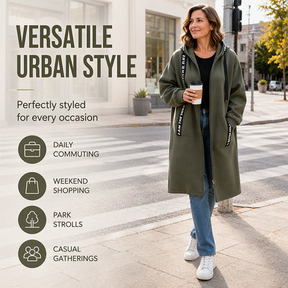 💃Plus Size Women's Hooded Long Sweatshirt