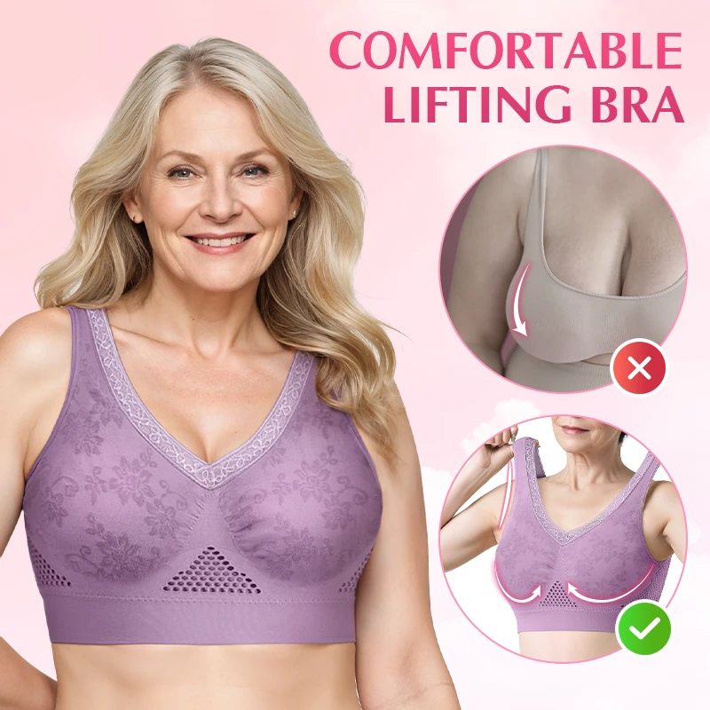 Pure Cotton Buttonless Comfy Lifting Bra