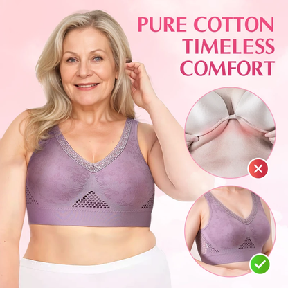 Pure Cotton Buttonless Comfy Lifting Bra