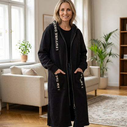 💃Plus Size Women's Hooded Long Sweatshirt