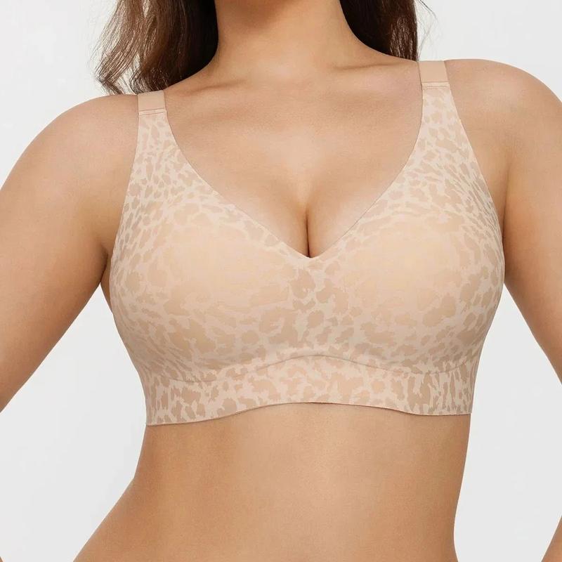 🎀50% off 💕  – the ultra-comfortable, wireless women's bra: seamless, deep V-neck, and push-up
