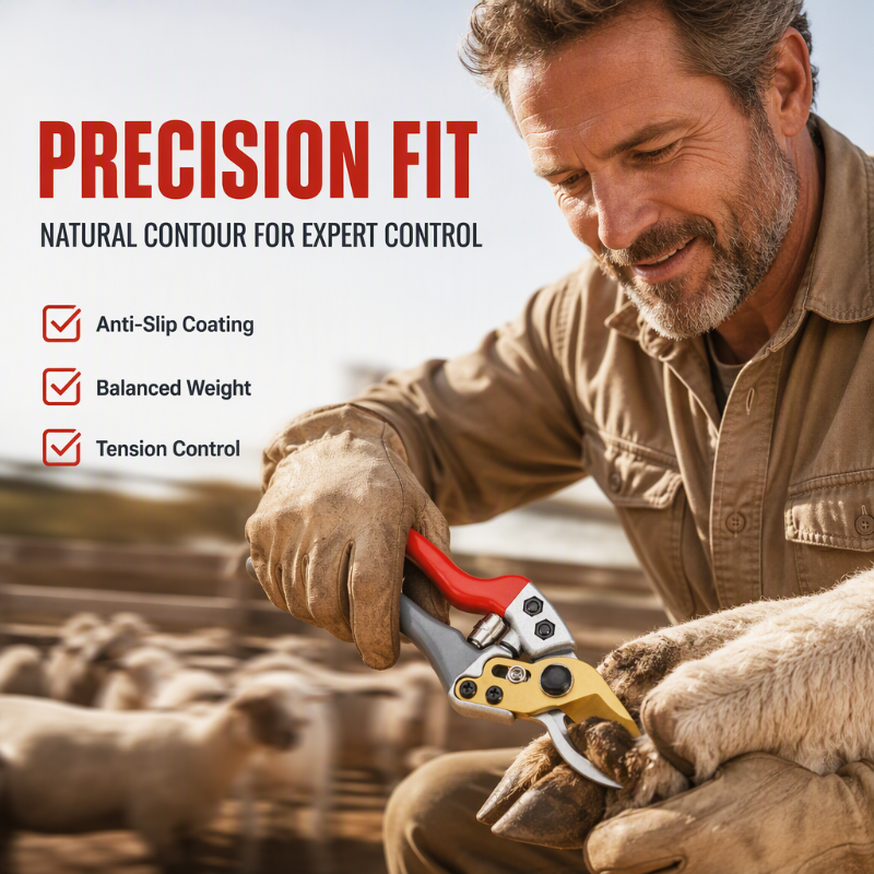 📢📢50% OFF !! ⏰Multi-Purpose Shears – SK5 steel blade, rubberized grip, 30/50mm cut. For sheep, cow & horse hooves + garden pruning! 🌿💪