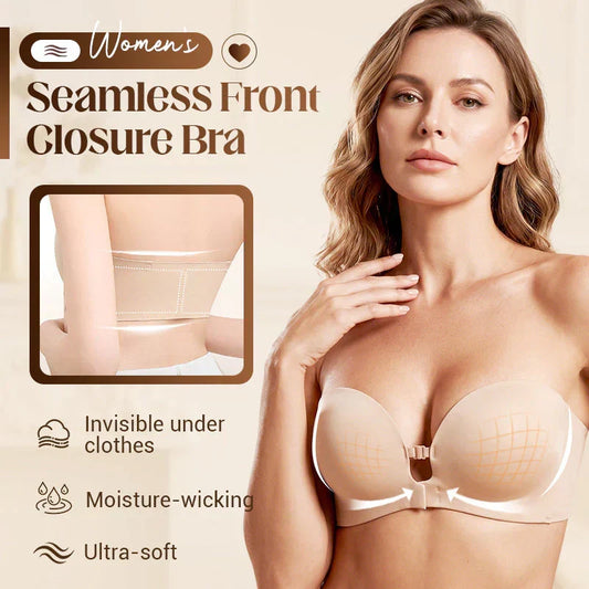 ☀️HOT SALE 50% OFF💜Seamless Front Closure Bra With Adjustable Straps