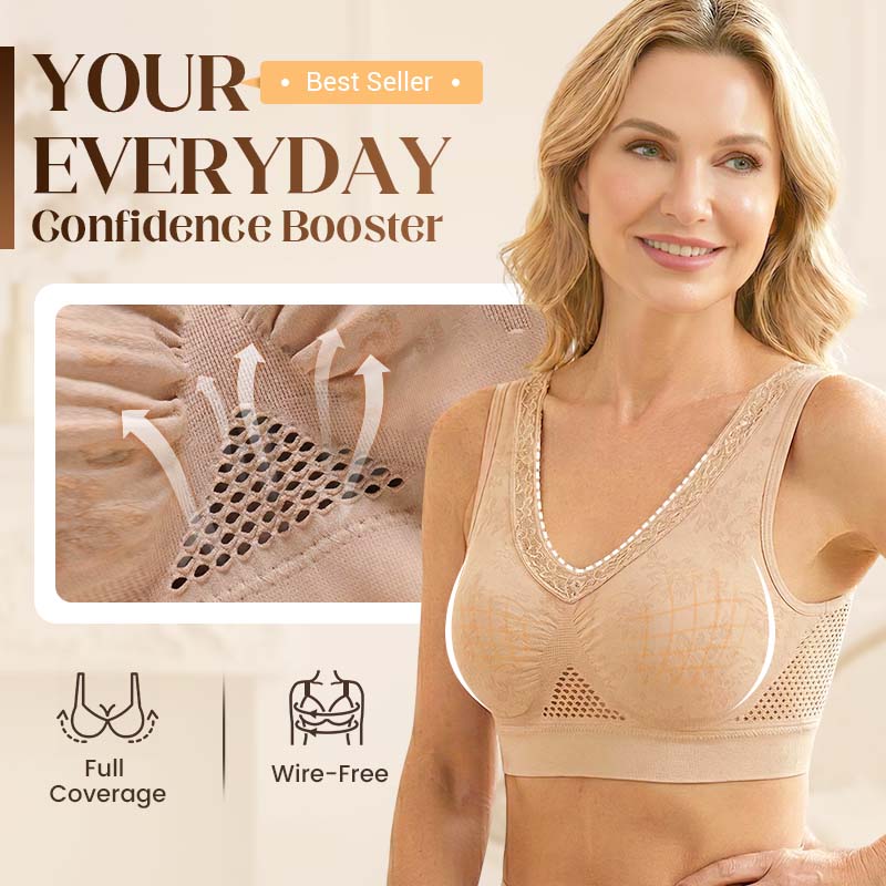 🏆 Last Day Special Price £9.99 ! 💐 Buy One Get One Free 🎁 🌸 Pure Cotton Buttonless Comfy Lifting Bra
