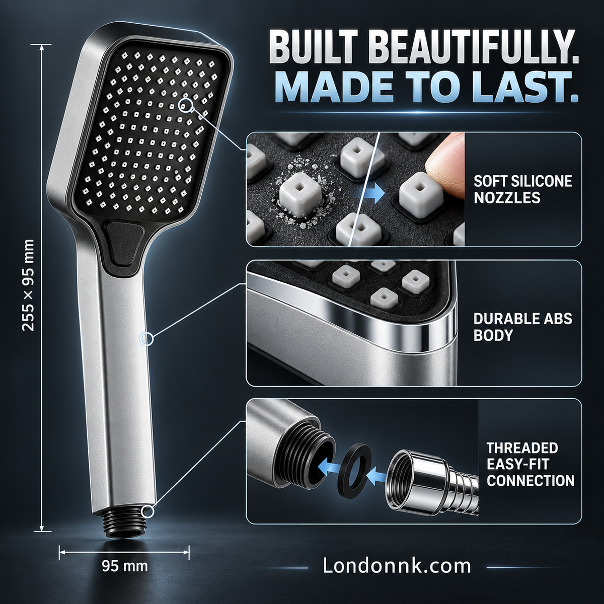 ⏰Last Day Special Price ￡9.99!!⏰🚿 High-Boost Shower Head – Powerful Water Flow & Spa-Like Comfort ✨