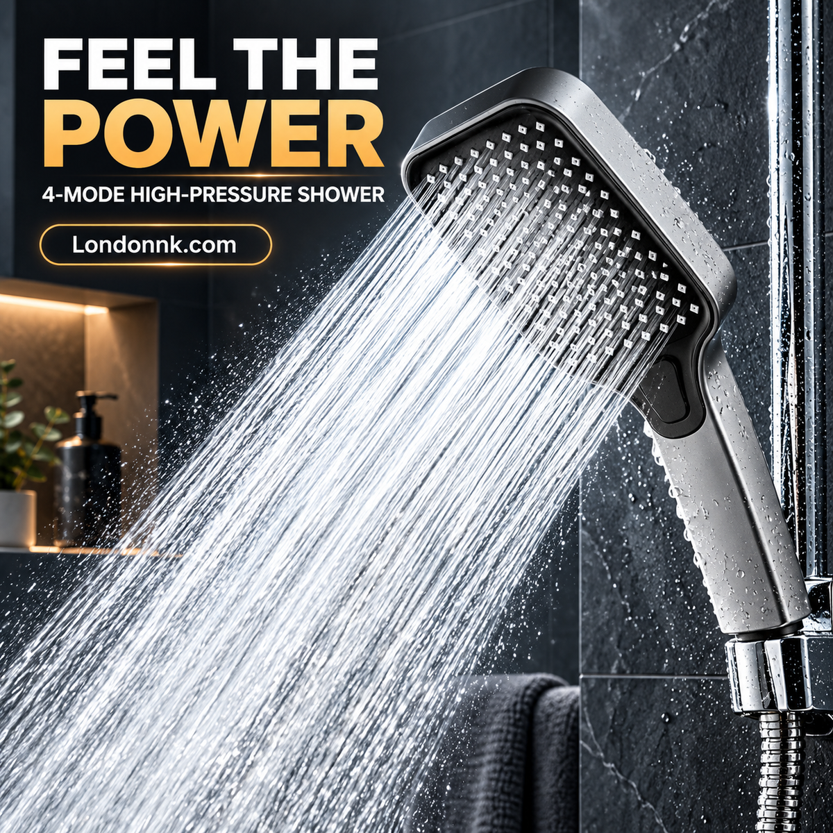 ⏰Last Day Special Price ￡9.99!!⏰🚿 High-Boost Shower Head – Powerful Water Flow & Spa-Like Comfort ✨