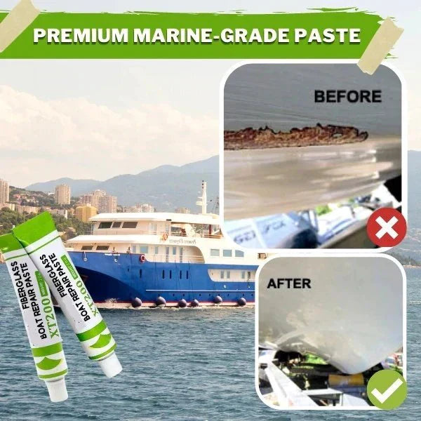 🎁2026 New Arrivals Exclusive 50% OFF | Fiberglass Boat Repair Paste | Instant Gelcoat Scratch Filler & Crack Sealer | No-Mix, High-Viscosity Marine Grade Compound for Boats, RVs & Tubs