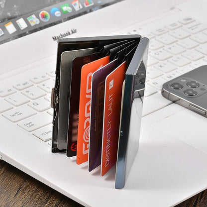 💸 Save More Today - ⚡📇RFID Blocking Card Holder – Slim Stainless Steel Wallet with 3 Capacity Options