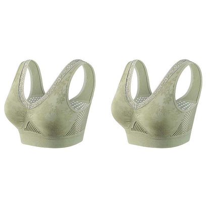 🏆 Last Day Special Price £9.99 ! 💐 Buy One Get One Free 🎁 🌸 Pure Cotton Buttonless Comfy Lifting Bra