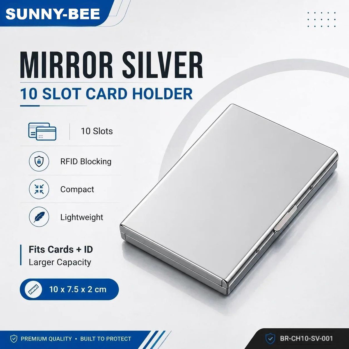 💸 Save More Today - ⚡📇RFID Blocking Card Holder – Slim Stainless Steel Wallet with 3 Capacity Options