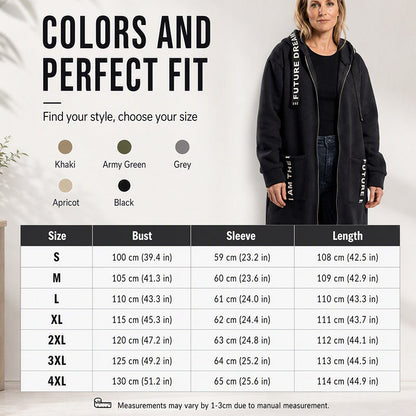 💃Plus Size Women's Hooded Long Sweatshirt