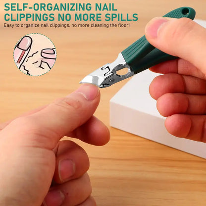💅 BUY 1 GET 1 FREE! ✨ Eagle Beak Beveled Nail Clippers – Wide Jaws, Ergonomic, Built-In Catcher 🦅