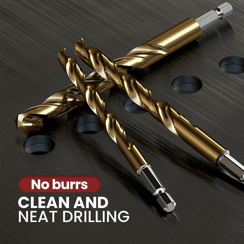 🔧50% OFF NOW ! ⚙️99Pcs Titanium Coated Drill Bit Set, High Hardness Multi-Size Drilling Bits for Wood Metal Plastic Electronics