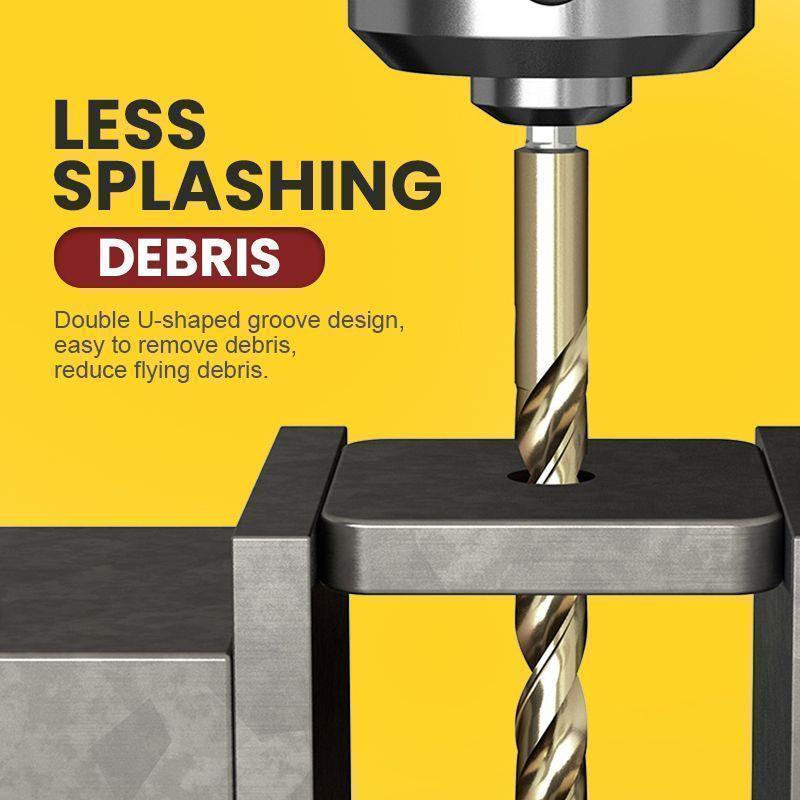 🔧50% OFF NOW ! ⚙️99Pcs Titanium Coated Drill Bit Set, High Hardness Multi-Size Drilling Bits for Wood Metal Plastic Electronics