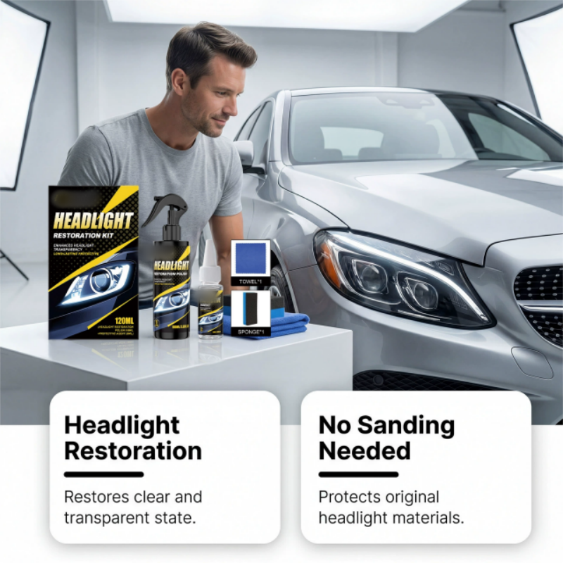 🚗Hot sale -50% OFF🚗 Professional Headlight Polish and Sealant Kit