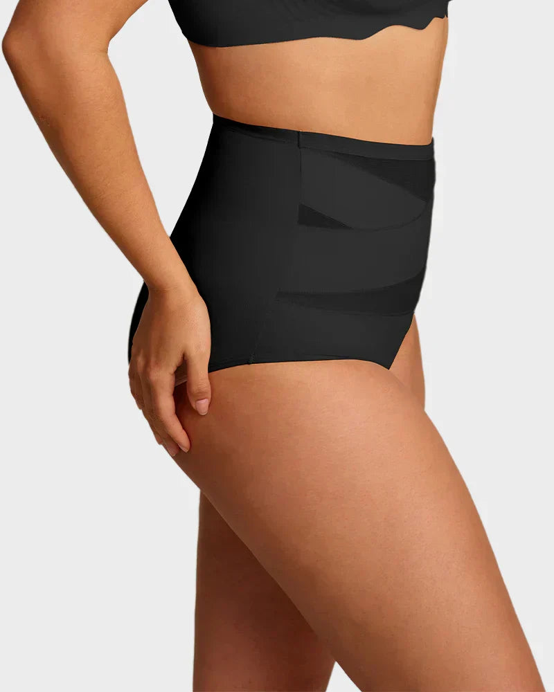 🌸  Special Price £16.99 ! 🔥Buy 1 Get 1 Free🎁Plus-Size High-Waist Cross Tummy Control Panties
