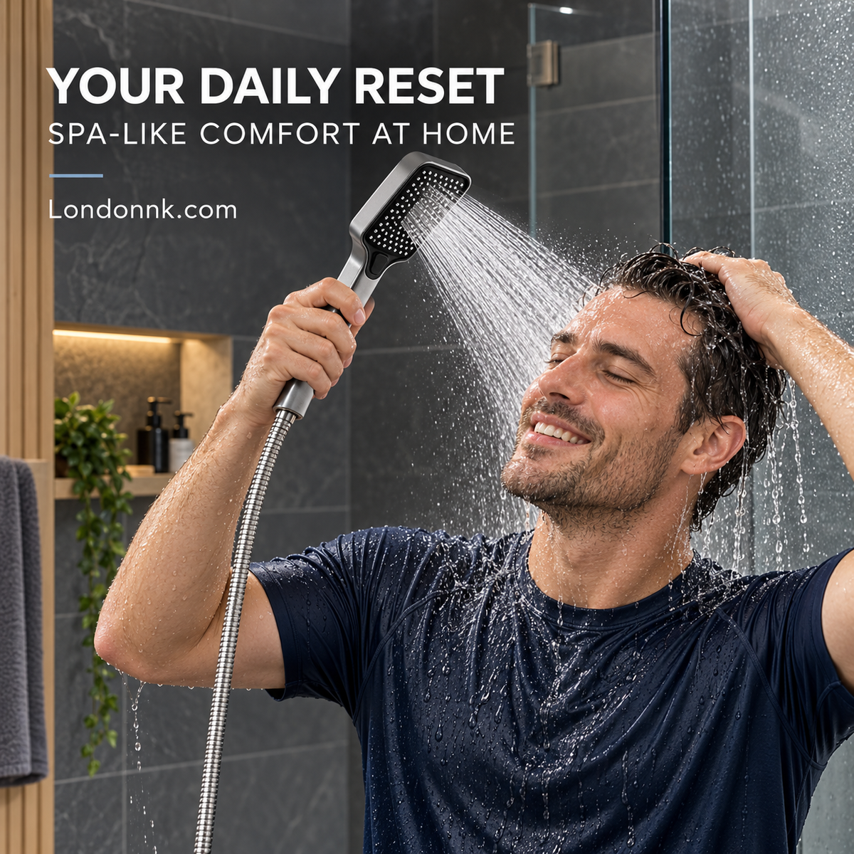 ⏰Last Day Special Price ￡9.99!!⏰🚿 High-Boost Shower Head – Powerful Water Flow & Spa-Like Comfort ✨