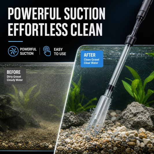 🐠 50% OFF⚡50K+ SOLD 🐟Electric Aquarium Gravel Cleaner—battery-operated, adjustable length, and easy to use—suitable for all aquariums 🧹🐟