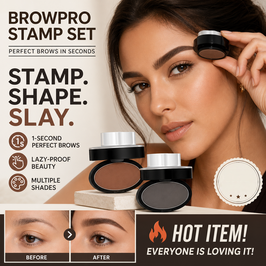 🥳2026 HOT SALE💞✨ 50% OFF! Eyebrow Stamp Powder with Brush – Press & go, perfect brows in seconds. Waterproof, 24h wear, no salon needed. A beauty game‑changer! 💄🌸（副本）