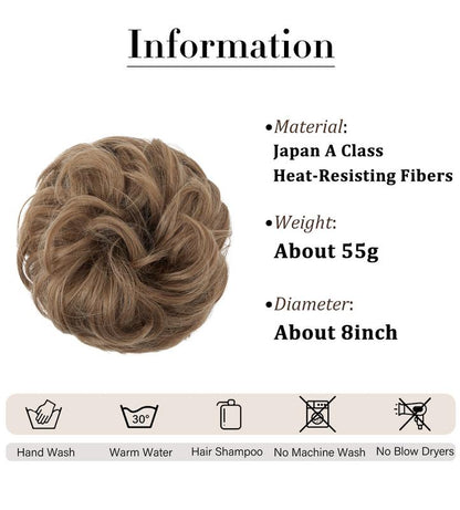BUY 1 GET 1 FREE+Small gifts!🎁 Effortless Messy Bun Scrunchie – Instant Volume & Curls