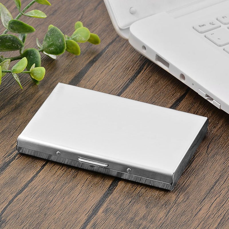 💸 Save More Today - ⚡📇RFID Blocking Card Holder – Slim Stainless Steel Wallet with 3 Capacity Options