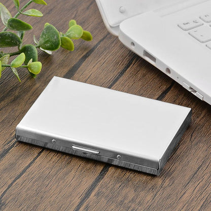 💸 Save More Today - ⚡📇RFID Blocking Card Holder – Slim Stainless Steel Wallet with 3 Capacity Options