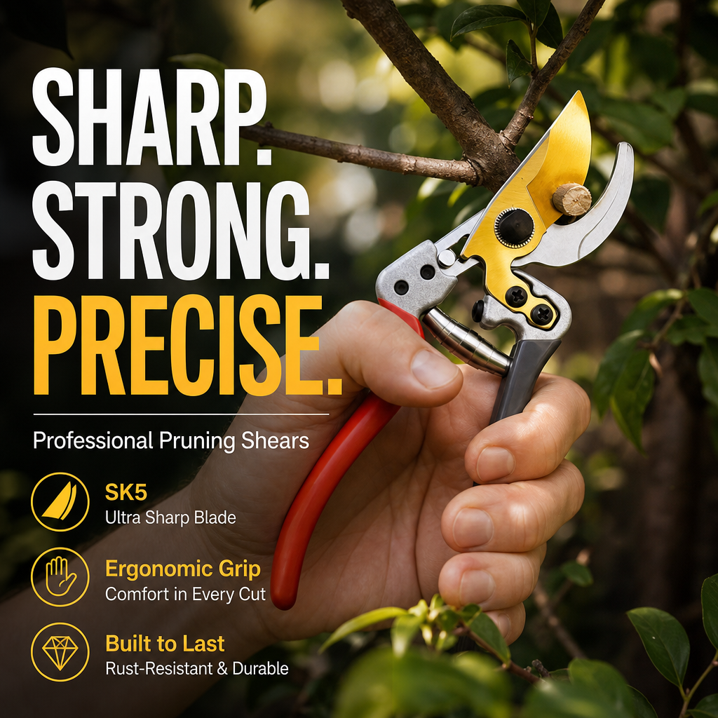 📢📢50% OFF !! ⏰Multi-Purpose Shears – SK5 steel blade, rubberized grip, 30/50mm cut. For sheep, cow & horse hooves + garden pruning! 🌿💪
