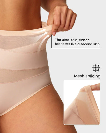 🌸  Special Price 2 for £16.99  ! 🔥Buy 1 Get 1 Free🎁Plus-Size High-Waist Cross Tummy Control Panties