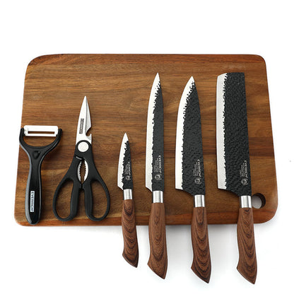 【📦  50% OFF】🔪🔥 Professional stainless steel kitchen knife set – 6 pieces, sharp & durable