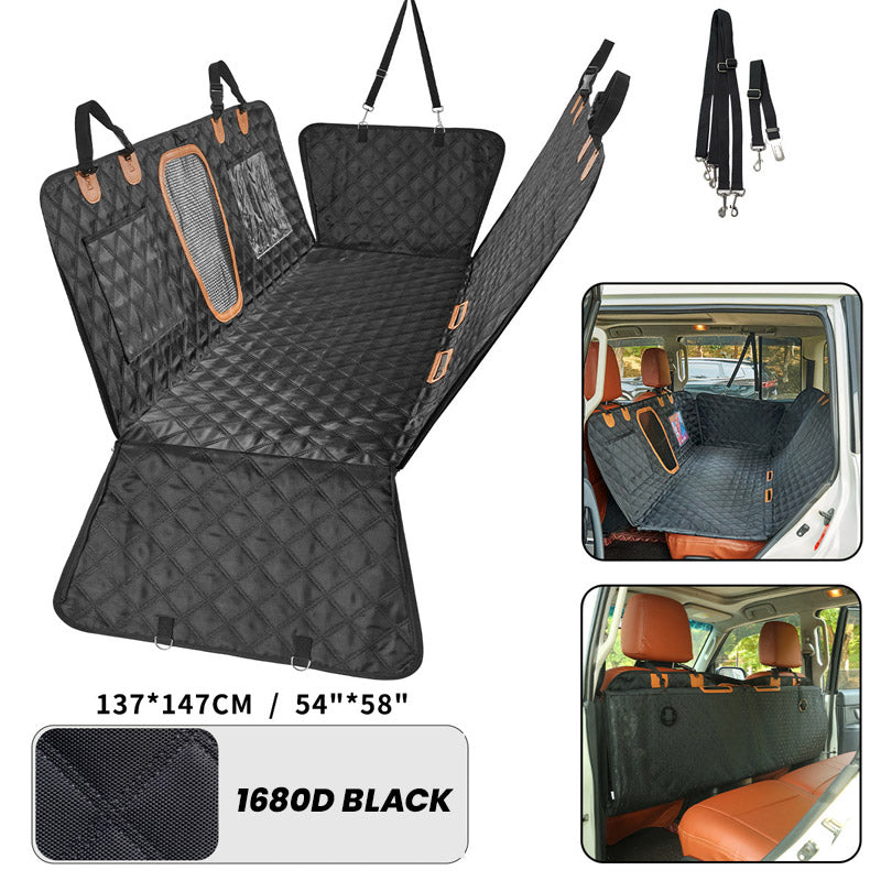 Car Rear-Seat Memory Foam Travel Mattress‑Foldable SUV Sedan Truck Camping Bed, Portable Non-Inflatable Car Sleeping Pad for Road Trips & Camping