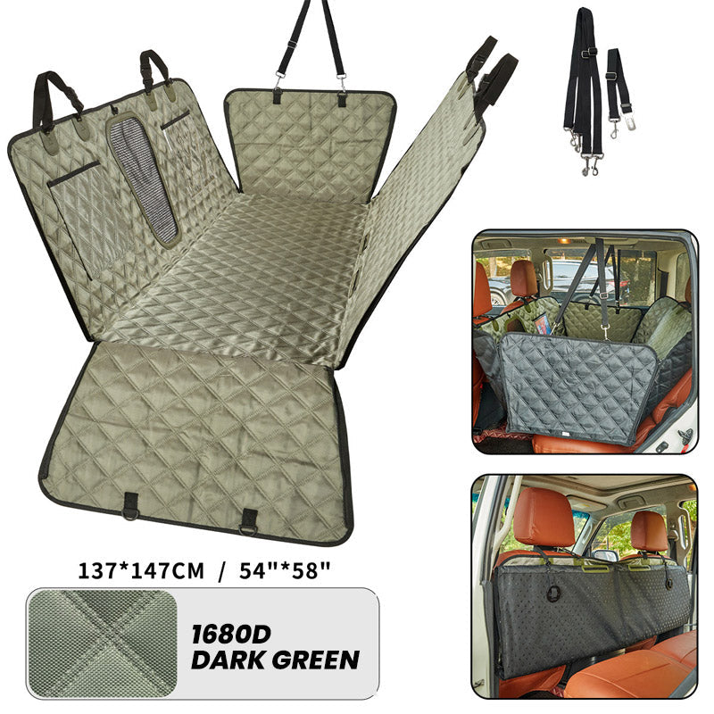Car Rear-Seat Memory Foam Travel Mattress‑Foldable SUV Sedan Truck Camping Bed, Portable Non-Inflatable Car Sleeping Pad for Road Trips & Camping