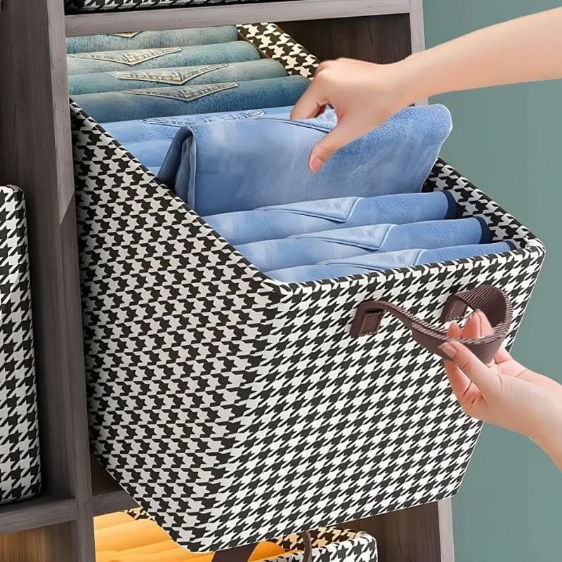 👖 Foldable Jeans Organizer for Closet – Save 50% Space & Find Pants in 1 Second! 🏠