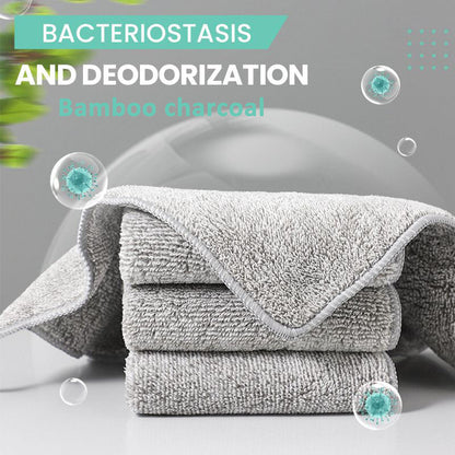 Bamboo Charcoal Microfiber Cleaning Rag — Perfect for Kitchen Cleaning