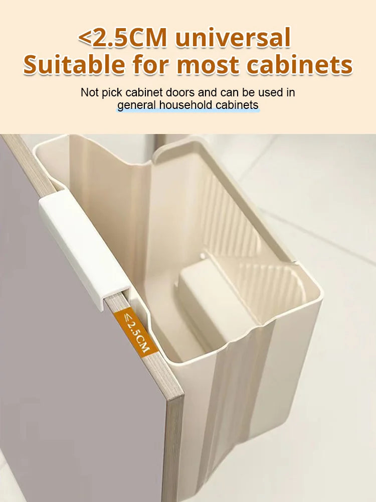 🏆Surprise Price: Only £10.99!!!⏰Foldable Hanging Trash Can – Space Saving, Leak Proof & Easy to Clean🧼