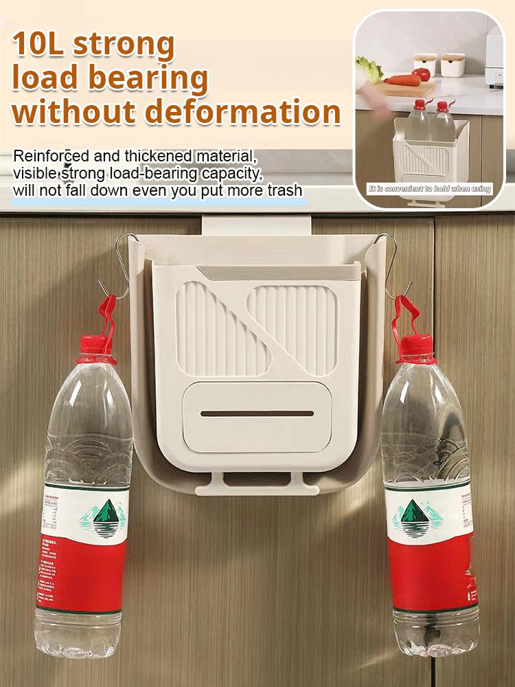 🏆Surprise Price: Only £10.99!!!⏰Foldable Hanging Trash Can – Space Saving, Leak Proof & Easy to Clean🧼