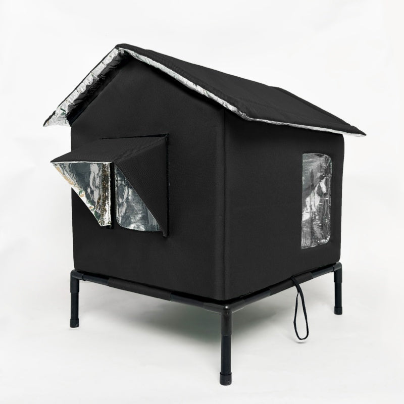 ⏰🔥LIMITED TIME 50% OFF! 🐈 All-Weather Elevated Outdoor Cat House – Waterproof, Insulated & Foldable for Cozy Comfort 🌧️✨~~~~~
