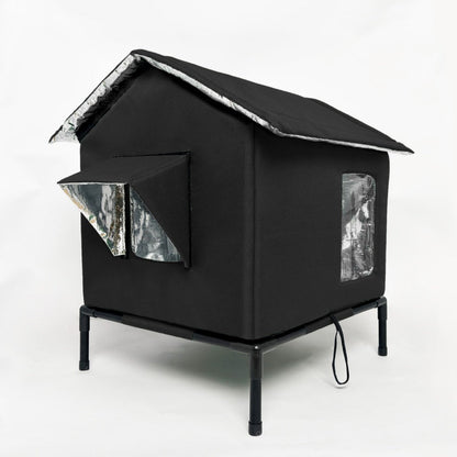 ⏰🔥LIMITED TIME 50% OFF! 🐈 All-Weather Elevated Outdoor Cat House – Waterproof, Insulated & Foldable for Cozy Comfort 🌧️✨~~~~~