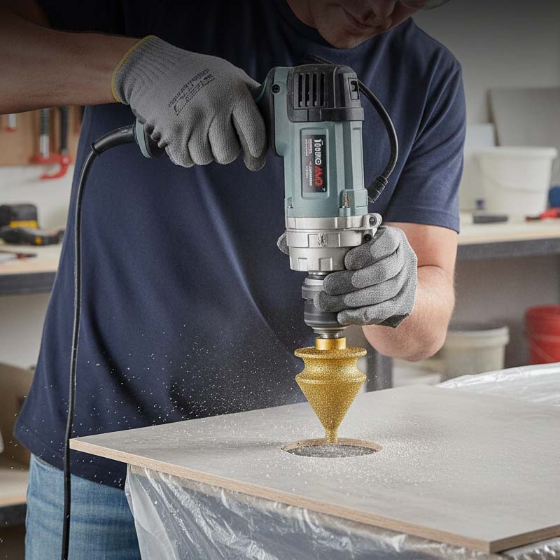Diamond Chamfering Bit for Angle Grinder