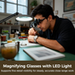 Precision LED Magnifier for Electronics & Crafts