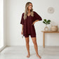 Women's Lounge V-Neck Top & Shorts Set
