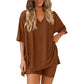 Women's Lounge V-Neck Top & Shorts Set