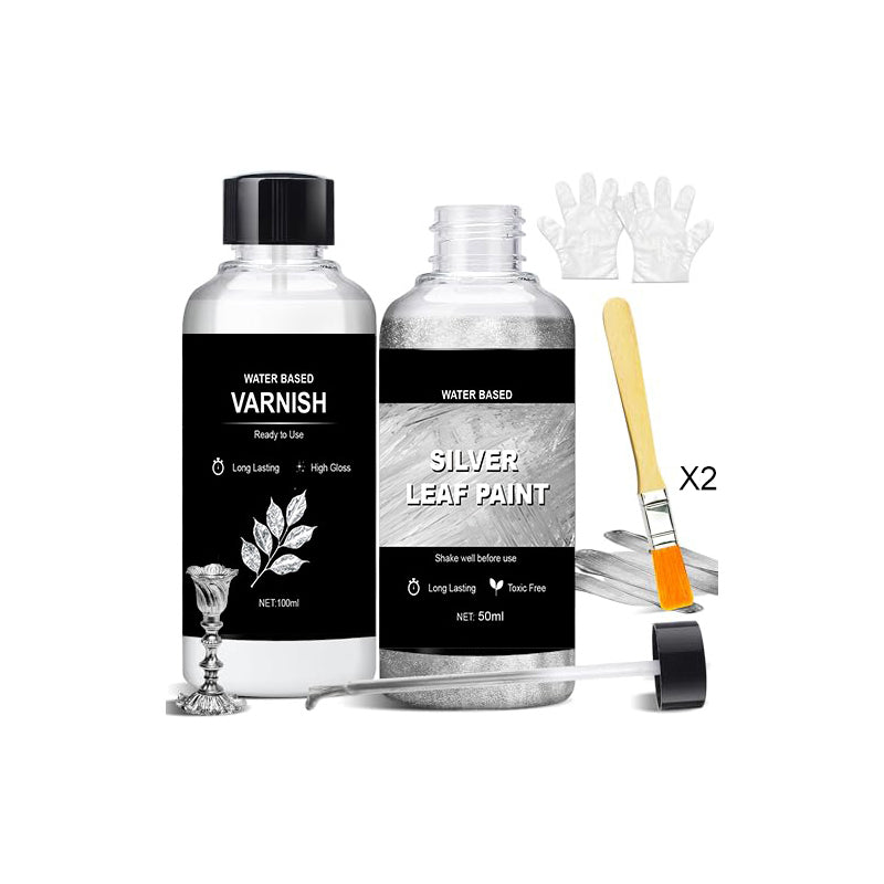 DIY Metallic Silver Paint