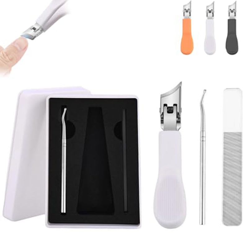 Wide Jaw Opening Anti-Splash Slanted Nail Clipper