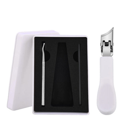 Wide Jaw Opening Anti-Splash Slanted Nail Clipper