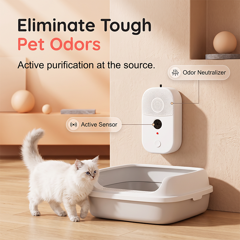🔥🎁 New Product 50% Off 🔥 2-in-1 Pet Air Purifier & Ultrasonic Anti-Mite Device